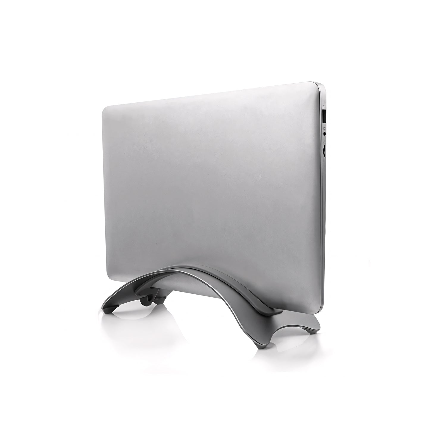 Vertical Aluminum Laptop Stand for Desk Setup - Fits 13-16" MacBook
