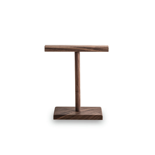 Minimalist wooden headset holder for desk and gaming