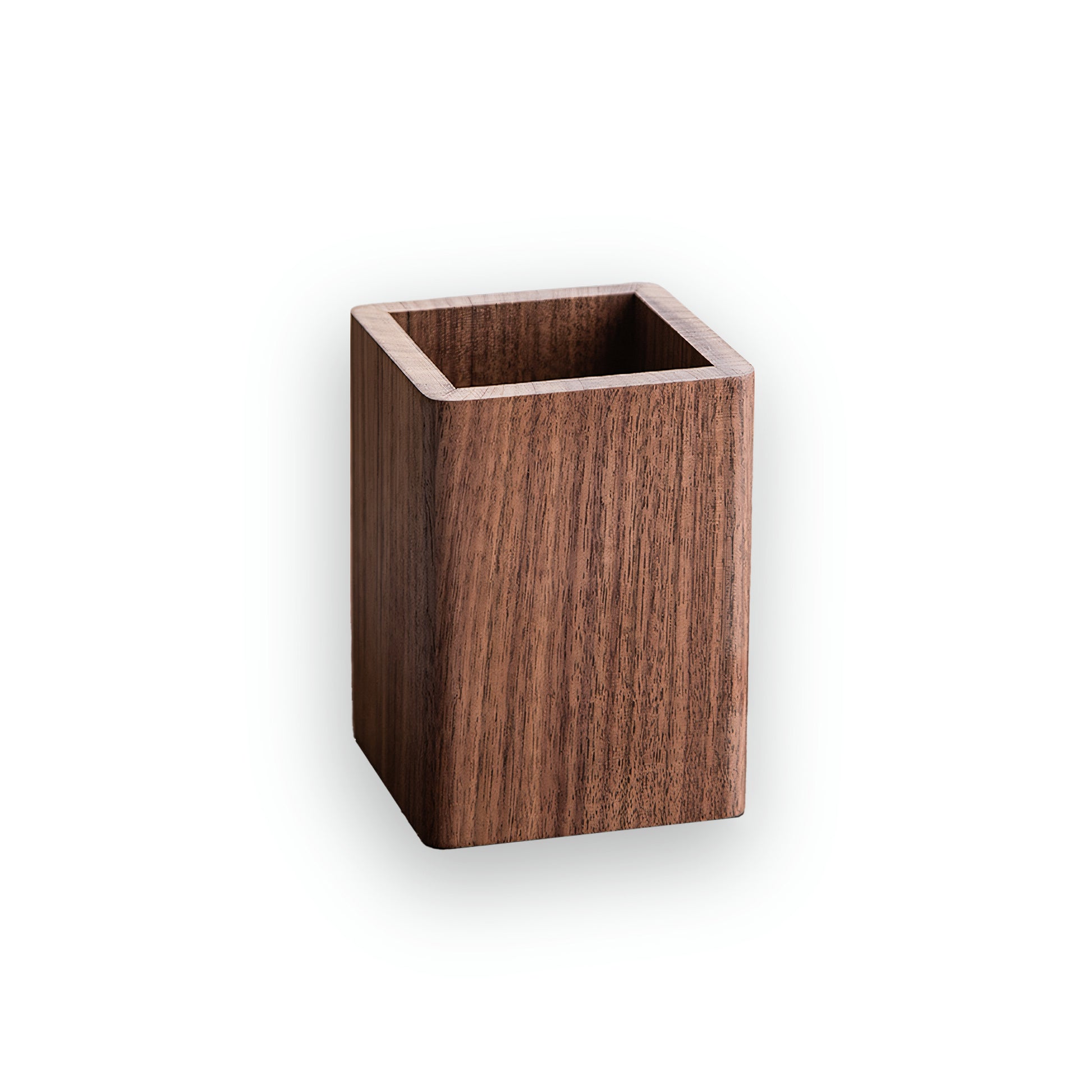 Minimalist wooden pen stand for office desk